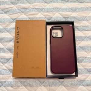 The Aspen Burgundy Phone Case
